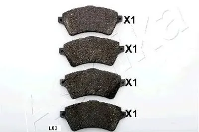 Комплект тормозных колодок, дисковый тормоз ASHIKA купить