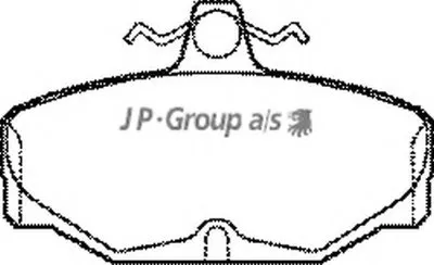 Комплект тормозных колодок, дисковый тормоз QH JP GROUP купить