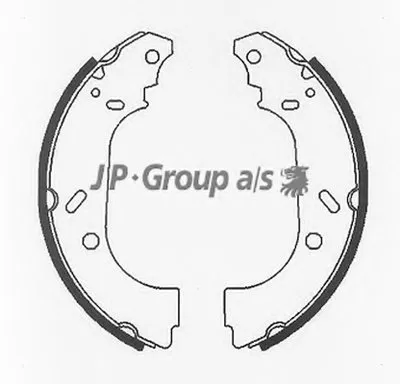 Комплект тормозных колодок QH JP GROUP купить