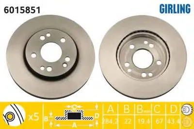 Тормозной диск GIRLING купить