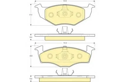 Комплект тормозных колодок, дисковый тормоз GIRLING купить