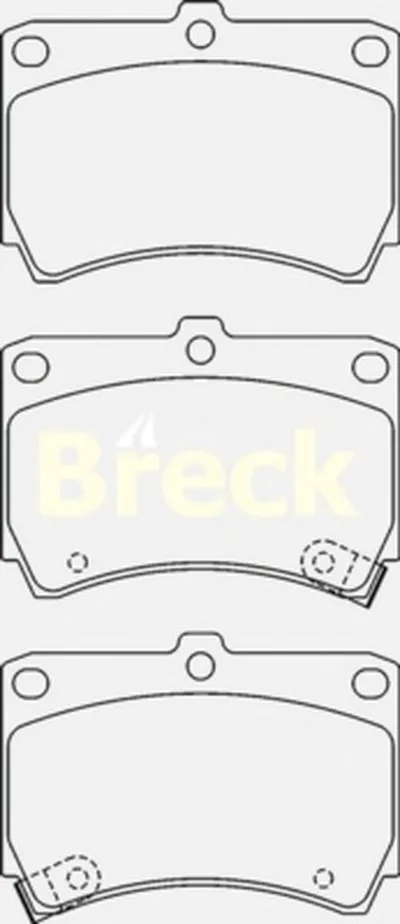 Комплект тормозных колодок, дисковый тормоз BRECK купить