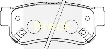 Комплект тормозных колодок, дисковый тормоз BRECK купить