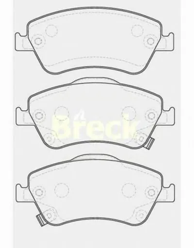 Комплект тормозных колодок, дисковый тормоз BRECK купить