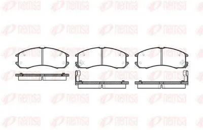Комплект тормозных колодок, дисковый тормоз KAWE купить