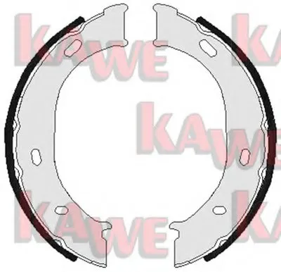 Комплект тормозных колодок, стояночная тормозная система KAWE купить