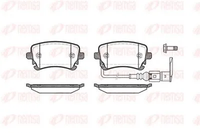 Комплект тормозных колодок, дисковый тормоз KAWE купить