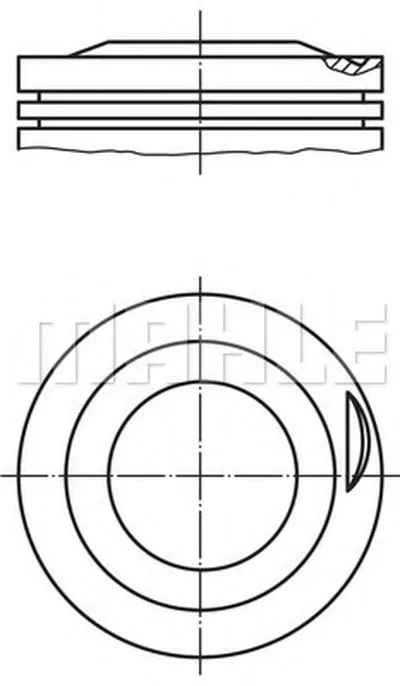 Поршень MAHLE ORIGINAL купить