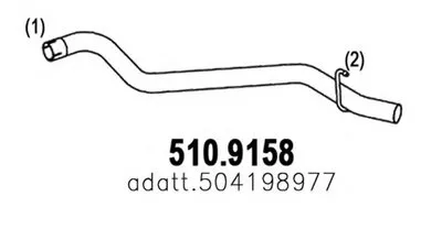 Труба выхлопного газа ASSO купить