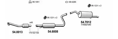 Система выпуска ОГ ASSO купить