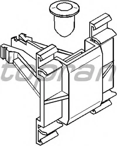 Зажим, молдинг / защитная накладка TOPRAN купить