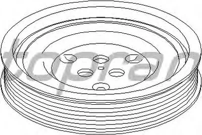Амортизатор, поликлиновой ремень TOPRAN купить