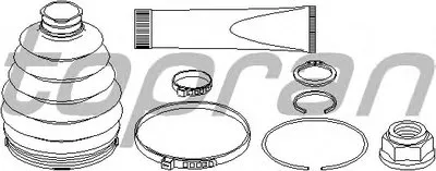 Комплект пылника, приводной вал TOPRAN купить