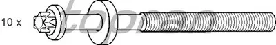 Комплект болтов головки цилидра TOPRAN купить