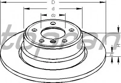 Тормозной диск TOPRAN купить
