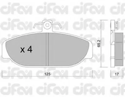 Комплект тормозных колодок, дисковый тормоз CIFAM купить