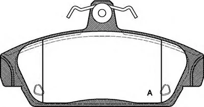 Комплект тормозных колодок, дисковый тормоз ADVANCE OPEN PARTS купить