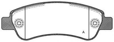 Комплект тормозных колодок, дисковый тормоз ADVANCE OPEN PARTS купить
