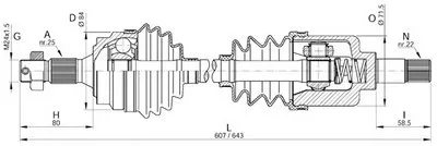 Приводной вал SPIN OPEN PARTS купить