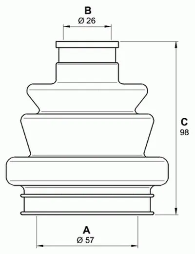 Комплект пылника, приводной вал SPIN OPEN PARTS купить