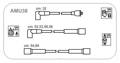 Комплект проводов зажигания JANMOR купить
