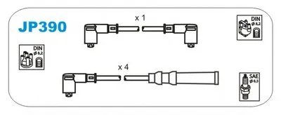 Комплект проводов зажигания JANMOR купить