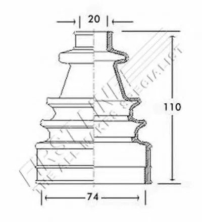Пыльник, приводной вал FIRST LINE купить