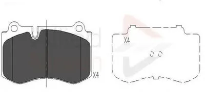 Комплект тормозных колодок, дисковый тормоз ANL Braking COMLINE купить