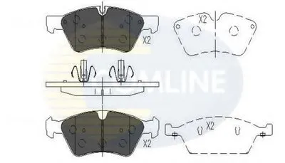Комплект тормозных колодок, дисковый тормоз Comline COMLINE купить