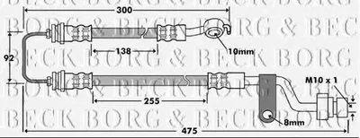 Тормозной шланг BORG & BECK купить