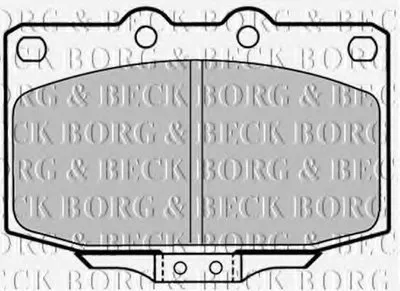 Комплект тормозных колодок, дисковый тормоз BORG & BECK купить