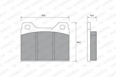 Комплект тормозных колодок, дисковый тормоз WEEN купить
