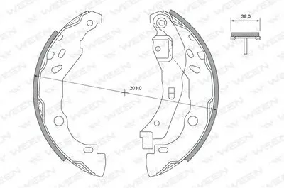 Комплект тормозных колодок WEEN купить