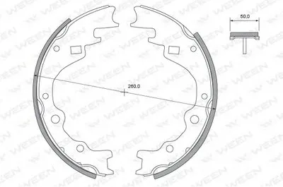 Комплект тормозных колодок WEEN купить