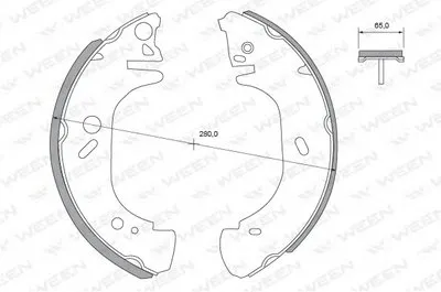 Комплект тормозных колодок WEEN купить