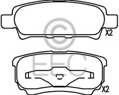 Комплект тормозных колодок, дисковый тормоз EEC купить