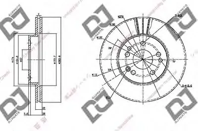 Тормозной диск DJ PARTS купить