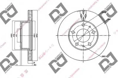 Тормозной диск DJ PARTS купить