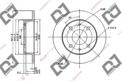 Тормозной диск DJ PARTS купить