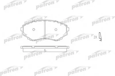 Комплект тормозных колодок, дисковый тормоз PATRON купить