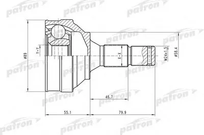 Шарнирный комплект, приводной вал PATRON купить