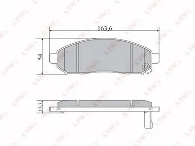Комплект тормозных колодок, дисковый тормоз LYNXauto купить