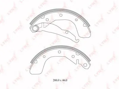 Комплект тормозных колодок LYNXauto купить