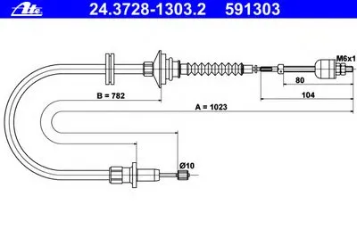 Тросик сцепления ATE купить