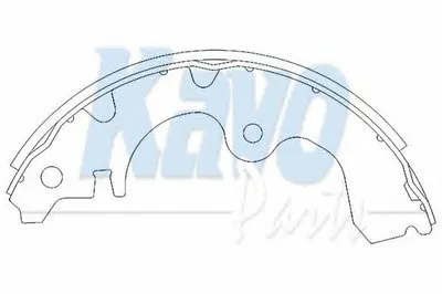 Комплект тормозных колодок KAVO PARTS купить