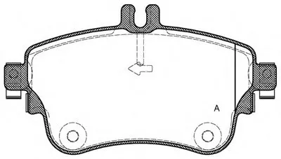 Комплект тормозных колодок, дисковый тормоз ADVANCE OPEN PARTS купить
