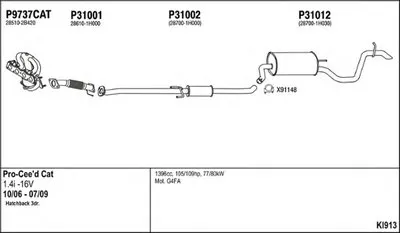 Система выпуска ОГ FENNO купить