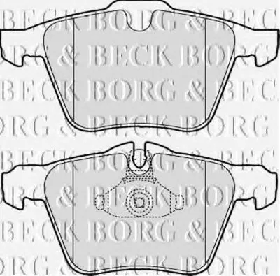 Комплект тормозных колодок, дисковый тормоз BORG & BECK купить