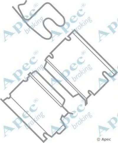 Комплектующие, тормозные колодки APEC braking купить
