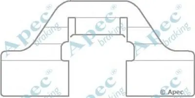 Комплектующие, тормозные колодки APEC braking купить